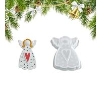 Bsbkoj Stampo a forma di angelo, accessorio per lavori di Natale creativi e decorazioni per la casa, per cemento e gesso riutilizzabili per laboratori di hobby o progetti di vacanza di