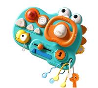 Bsbkoj Steering Wheel Toy, Junior Driver, Exploring Game Console, Interaction with Buttons, Educational Learning Device, Simulator Handheld Design, Travel Entertainment for Kindergarten