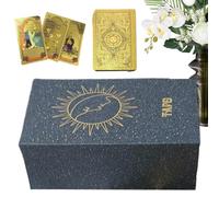 Bsbkoj Tarots Cards Entertainments Oracle Card Set, Adorable Russian Language Tarot Sets, 78 Fate Divination Deck Russian Edition for Entertainment Family Board Games, 2.76x4.72 inches