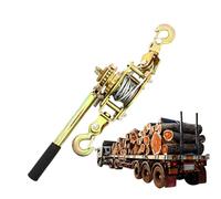 Bsbkoj Tenditore per corda, 2 tonnellate/1 tonnellata con doppio gancio, tenditore portatile, per agricoltura, recinzione, industria, giardino, cantiere, fusibile, ombra ed esterni