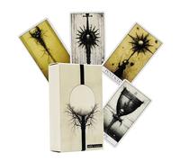 Bsbkoj Unique Gothic Tarot Decks, 78 Cards Divination Playing Set, Mysterious Divinations Deck, Mysterious Tarots Card Accessories for Beginners Women Men Family Spiritual Party, 4.06x2.36 inches