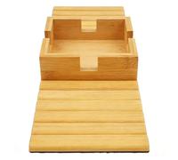 Bsbkoj Vassoio per Braccioli per Divano in Legno, Tavolo Pieghevole Antiscivolo, Organizer per Braccioli per Divano 35,5x11 Cm con Presa Sicura, Fornitura di Mobili Portatile in Stile Moderno, Gadget