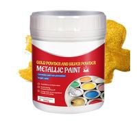 Bsbkoj Vernice dorata da 500 ml, vernice per legno color oro liquido, per arte e artigianato, versatile, compatta, ideale per pareti, metallo, gesso, legno, dimensioni del prodotto: 10 x 9 cm