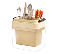 Bsbkoj Vertical Space Base, Spatula Chopstick Storage Tube Contenitore con vassoio rimovibile, Compartment Silverware Basket, Sink Side Dock with Design, Cutlery Organizer for Restaurant and Home