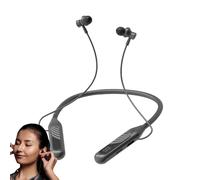 Bsbkoj Wireless Neckband Earbuds, Digital Display Neck Wireless Earphones With, Curved Silicone Collar Design, Noise Reduction Stereo Earphones for Women, Comfortable Fit for Running, Palestra and