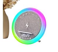 Bsbkoj Wireless Speaker, Fast Charging with White Noise Night Light, Cell Phone Holder Portable Speaker for Home, Bedroom, Living Room, Study, Office, Dorm, Apartment, Bar, Travel, Camping Use