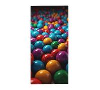 BSCKKDMN Asciugamano morbido assorbente con palline colorate, asciugamano da bagno per cucina, bagno, palestra, spa, casa, 72,9 x 35,1 cm