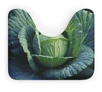 BSCKKDMN Bright Cabbage - Tappeto da bagno a forma di U, ultra morbido, super assorbente, in microfibra, antiscivolo