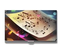 BSCKKDMN Porta biglietti da visita sottile portatile in metallo custodia per biglietti da visita fluttuante note tasca porta carte di nome portafoglio per uomini donne ufficio viaggi