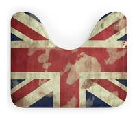 BSCKKDMN Tappeto da bagno vintage Union Jack con bandiera britannica a forma di U, ultra morbido, super assorbente, tappetino da bagno in microfibra antiscivolo