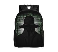 BSCKKDMN Zaino da viaggio per computer portatile, per donne e uomini, impermeabile, leggero, carino, con cappello nero, stile casual