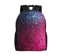 BSCKKDMN Zaino da viaggio per computer portatile, per donne e uomini, impermeabile, leggero, carino zaino sfumato con paillettes luccicanti zaino casual