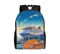 BSCKKDMN Zaino da viaggio per computer portatile, per donne e uomini, impermeabile, leggero, carino zaino estivo da crociera in mare casual
