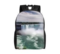 BSCKKDMN Zaino da viaggio per computer portatile, per donne e uomini, impermeabile, leggero, carino zaino casual con cascate del Niagara