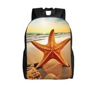 BSCKKDMN Zaino da viaggio per computer portatile, per donne e uomini, impermeabile, leggero, carino zaino casual con stella marina