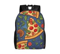 BSCKKDMN Zaino da viaggio per computer portatile, per donne e uomini, impermeabile, leggero, carino zaino per pizza casual