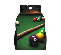 BSCKKDMN Zaino da viaggio per computer portatile, unisex, impermeabile, leggero, carino, da biliardo, stile casual