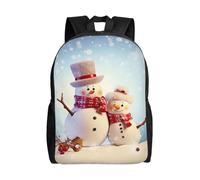 BSCKKDMN Zaino da viaggio per computer portatile, unisex, impermeabile, leggero, carino, simpatico zaino natalizio casual