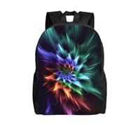 BSCKKDMN Zaino da viaggio per computer portatile, unisex, impermeabile, leggero, carino zaino con fiori astratti casual