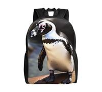 BSCKKDMN Zaino da viaggio per computer portatile, unisex, impermeabile, leggero, carino zaino con pinguino africano, zaino casual