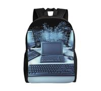 BSCKKDMN Zaino da viaggio per computer portatile, unisex, impermeabile, leggero, carino, zaino per computer e Internet casual