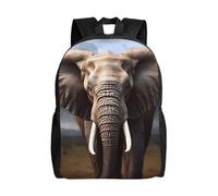 BSCKKDMN Zaino da viaggio per computer portatile, unisex, impermeabile, leggero, grazioso zaino casual con elefanti