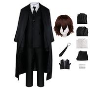BSD - Costume per cosplay di Dazai Osamu, Nakahara Chuuya/Yosano Akiko, set completo per cosplay di Nakajima Atsushi, con pantaloni o gonna, con parrucca, per Halloween, per donne e uomini