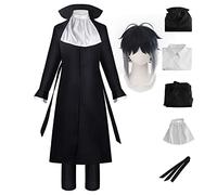 BSD - Costume per cosplay di Dazai Osamu, Nakahara Chuuya/Yosano Akiko, set completo per cosplay di Nakajima Atsushi, con pantaloni o gonna, con parrucca, per Halloween, per donne e uomini