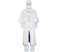 BSD Fyodor·D Costume Cosplay Fyodor Mikhailovich Dostoevsky Cosplay Outfit, mantello bianco nero uniforme giacca pantaloni set anime cosplay outfit Halloween Natale carnevale festa giochi di ruolo