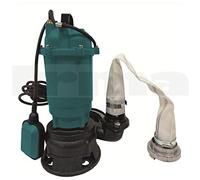 BSD Pompa per Acque Scure - Pompa Sommersa, Pompa Imersione per Acque Scure con Trituratore e Interruttore Galleggiante - Pompa per Acque Reflue - 1100W