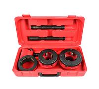 BSD Set Filiera per Tubi Idraulici - Kit Filettatura per Tubi Idraulici - 3 Pezzi - 3/2” e 2”