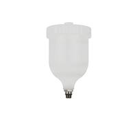 BSD Tazza di Ricambio per Pistola a Spruzzo Vernice - Tazza di Ricambio da 600ml, Serbatoio di Ricambio per Aerografo - Filettatura Esterna M16x1,5