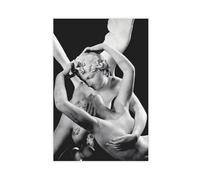 BSDFDFAA Stampa su tela, motivo: Cupido che si bacia, Eros Amor, poster decorativo da parete per soggiorno, camera da letto, 50 x 75 cm