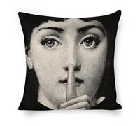 BSDHGF Lina Cavalieri Federa per cuscino decorativa in lino artificiale, quadrata, con occhio personalizzato, include solo federa (Stile 3)