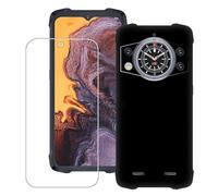 Bsdurable Custodia 2 in 1 per Cubot Kingkong 9, con pellicola protettiva per display, sottile e morbida, in silicone TPU, protezione per cellulare, colore nero