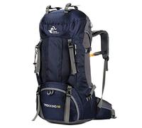 Bseash 60L impermeabile zaino da trekking leggero con copertura antipioggia, zaino da viaggio sport all'aperto per arrampicata campeggio turismo