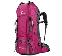 Bseash 60L impermeabile zaino da trekking leggero con copertura antipioggia, zaino da viaggio sport all'aperto per arrampicata campeggio turismo