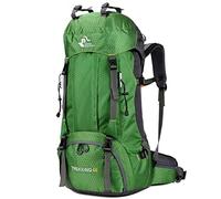 Bseash 60L impermeabile zaino da trekking leggero con copertura antipioggia, zaino da viaggio sport all'aperto per arrampicata campeggio turismo