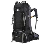 Bseash 60L impermeabile zaino da trekking leggero con copertura antipioggia, zaino da viaggio sport all'aperto per arrampicata campeggio turismo