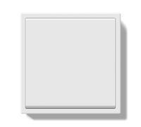 BSEED Interruttore a Pulsante 1 Gang 1 Via, Interruttore da Parete Moderno con Cornice in PC, Interruttore da Incasso con Morsetti e Morsetti per Cavi, Bianco 80x80cm
