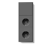 BSEED Interruttore della luce con presa con morsetto, 1 scomparto a 1 via, interruttore della luce da incasso con doppia presa opaca, interruttore da parete con telaio in PC, interruttore da incasso