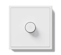 BSEED LIFE - Interruttore dimmer con telaio in PC, 80 x 80 mm, interruttore girevole da 500 W, da incasso, interruttore a LED dimmerabile, per lampade a incandescenza e LED dimmerabili, colore: Bianco