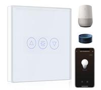 BSEED Smart Dimmer Switch 1 Gang 1 Way WiFi Dimmer Led Interruttore compatibile con TUYA,Alexa e Google Assistant, commutatore di luce telecomando wireless 500W Bianca (necessità di linea neutra)