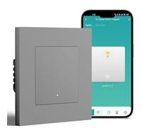BSEED Smart Zigbee Interruttore con morsetto a incastro, interruttore della luce intelligente funziona con Alexa e Google Home, funzione temporizzazione, telaio PC, hub Zigbee e conduttore neutro