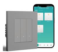 BSEED Smart Zigbee Interruttore con Morsetto a Spina, Interruttore Luce Intelligente Funziona con Alexa & Google Home, Funzione di Temporizzazione, Telaio PC, Hub Zigbee & Conduttore Neutro Richiesti