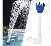 Bseical Fontana per Piscina Fuori Terra, Cascata Esterna, Accessori Laghetto Giardino Regolabile Decorazione, Blu