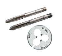 BSF Tap & Die Set Tap in acciaio al carbonio Taper Plug 1" Die Cutter...