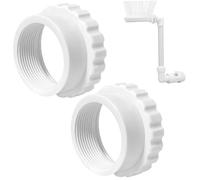 BSFDORPOT 2 PCS Adattatore per Piscina Adattatore da 2 Pollici PVC Leaf Protept Jet Fountain Conversione Giunto per l'irrigatore della Piscina Fuori Terra Facile da installare Facile da installare