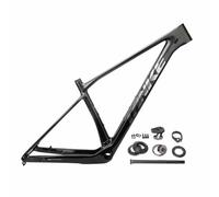 BSFHQS 29er*2.2" 15/16,5/18,5 Pollici Telaio Boost per Mountain Bike Hardtail ASSE Passante 12 * 148mm Telaio da Corsa in Fibra di Carbonio, Percorso Interno, Freno A Disco(Black Gray,29 * 16.5in)