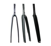 BSFHQS 700C Forcella Rigida per Bici da Strada in Carbonio Completa 1-1/2" Tubo Conico Forcella Anteriore ASSE Passante 12X100mm Freno A Disco 18-30C Pneumatici